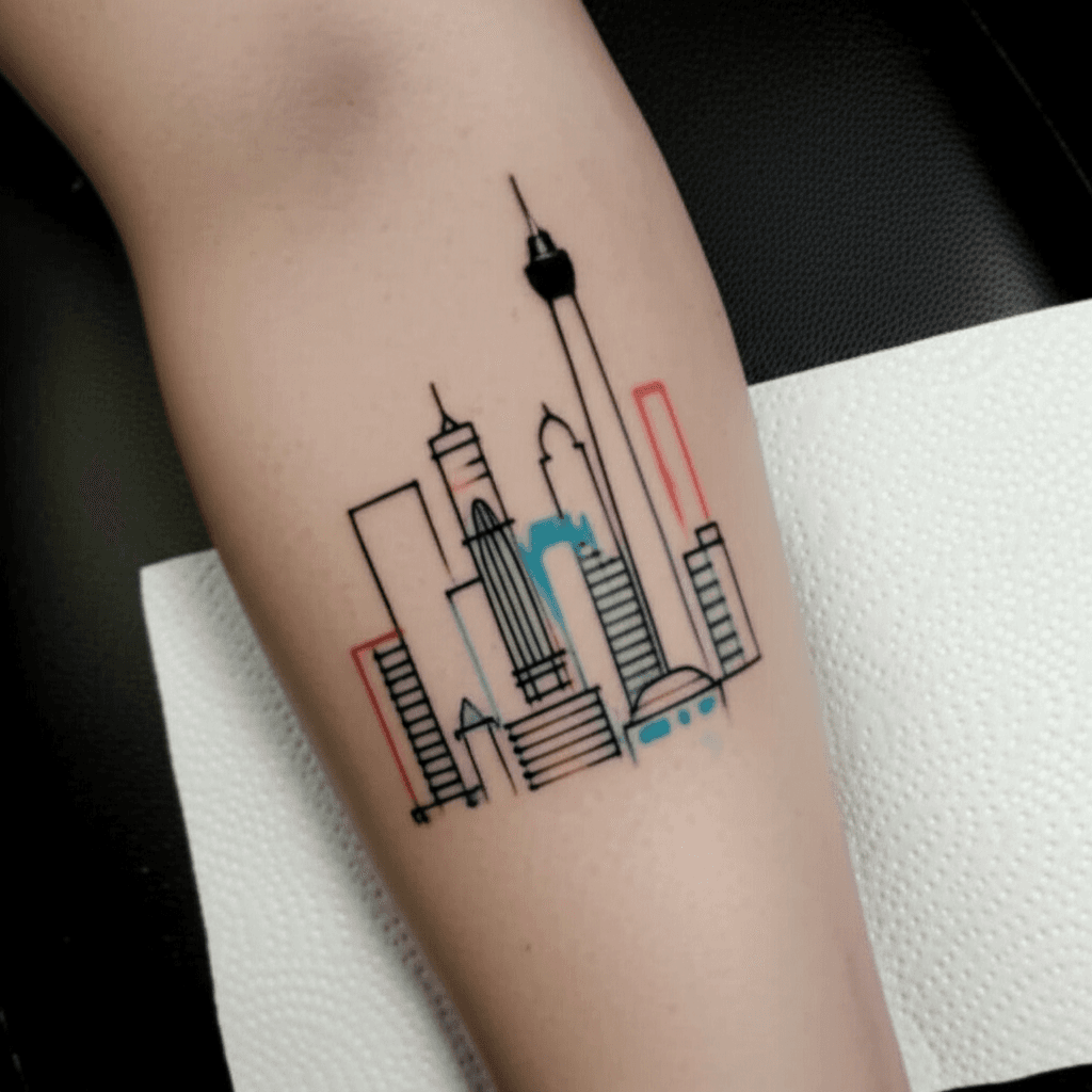 Cartoon tattoo style