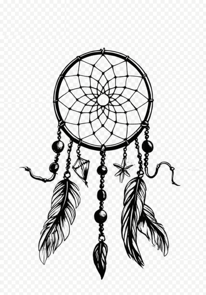 Black and White tattoo style