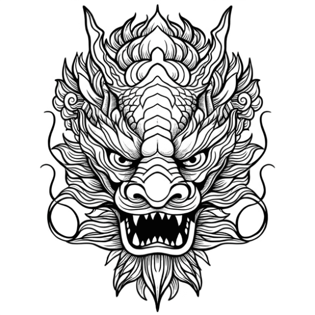 Dragon tattoo design