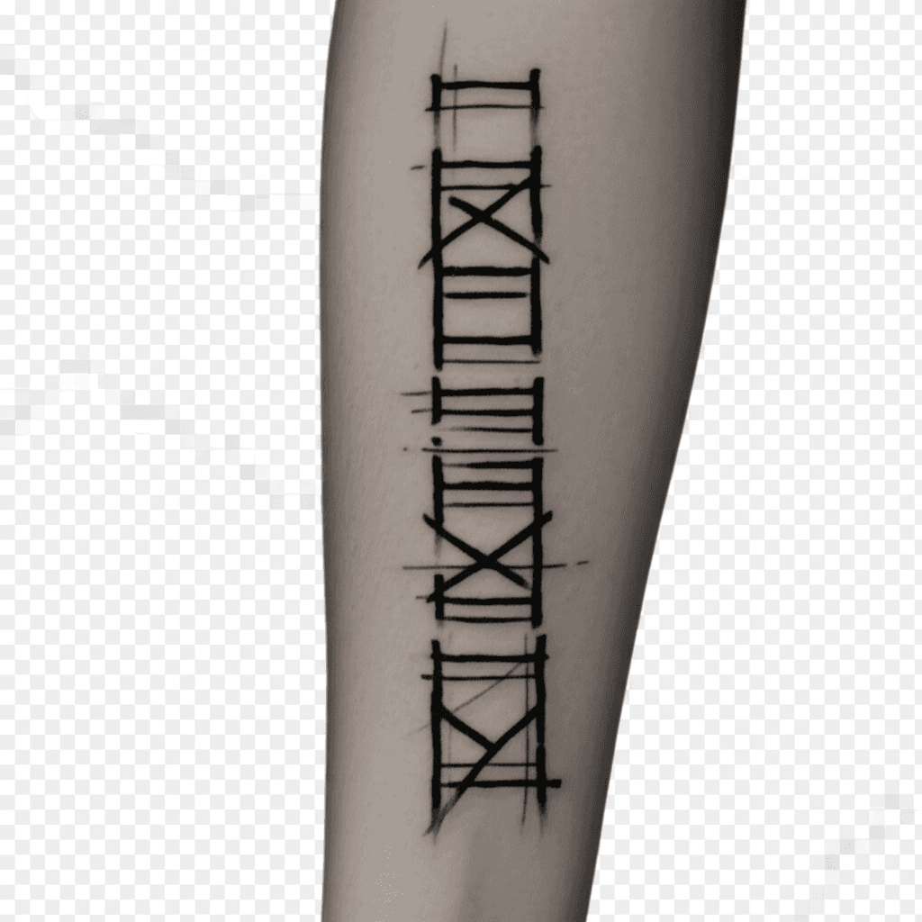 Lettering tattoo style