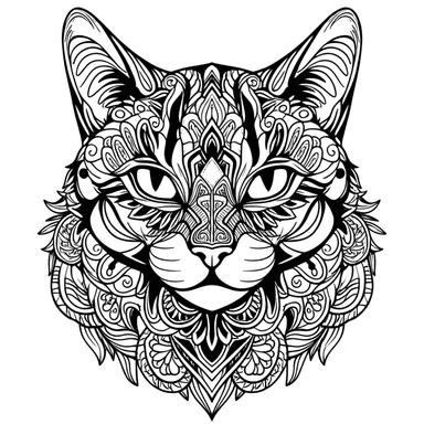 Cat tattoo design